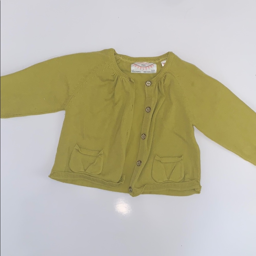 Zara baby Olive cardigan 6-9 months